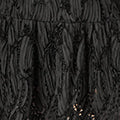 Yumi Black Mesh Applique Sequin Midi Skirt - Image 4