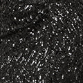 Yumi Black Sequin Fitted Wrap Dress With Split Hem - Image 7