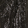Yumi Black Sequin Midi Wrap Dress With Split Hemline And Long Sleeves - Image 6