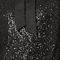 Yumi Black Sequin Pussy Bow Top - Image 7