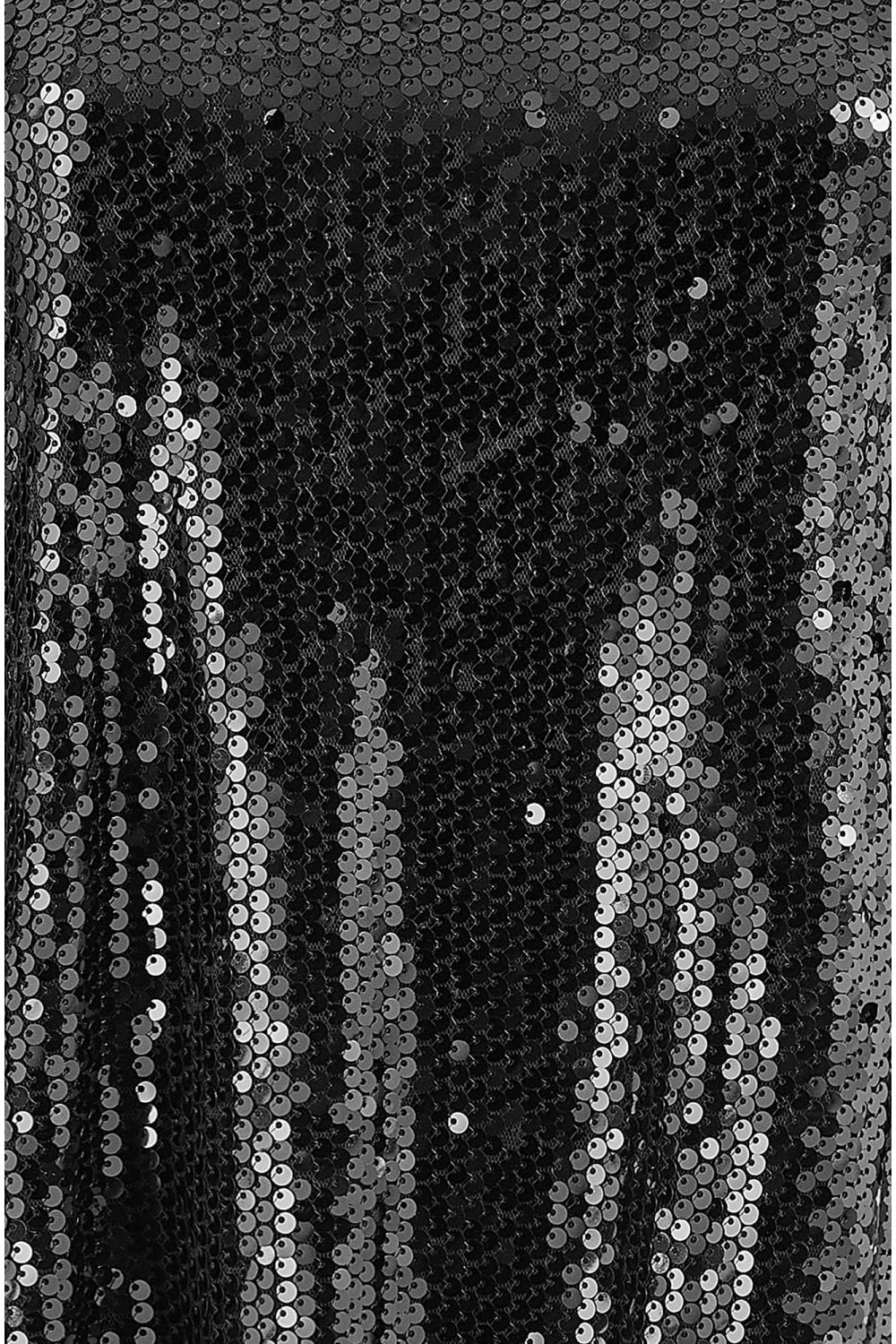 Yumi Black Sequin Tunic Dress With Balloon Sleeves - Image 5