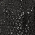 Yumi Black Sequin Tunic Dress with Chevron Pattern & Keyhole Neckline - Image 6