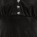Yumi Black Velvet Skater Dress With Dimante Bow Detail - Image 6