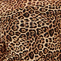 Yumi Brown Leopard Print Mesh Stretch Fitted Top - Image 6