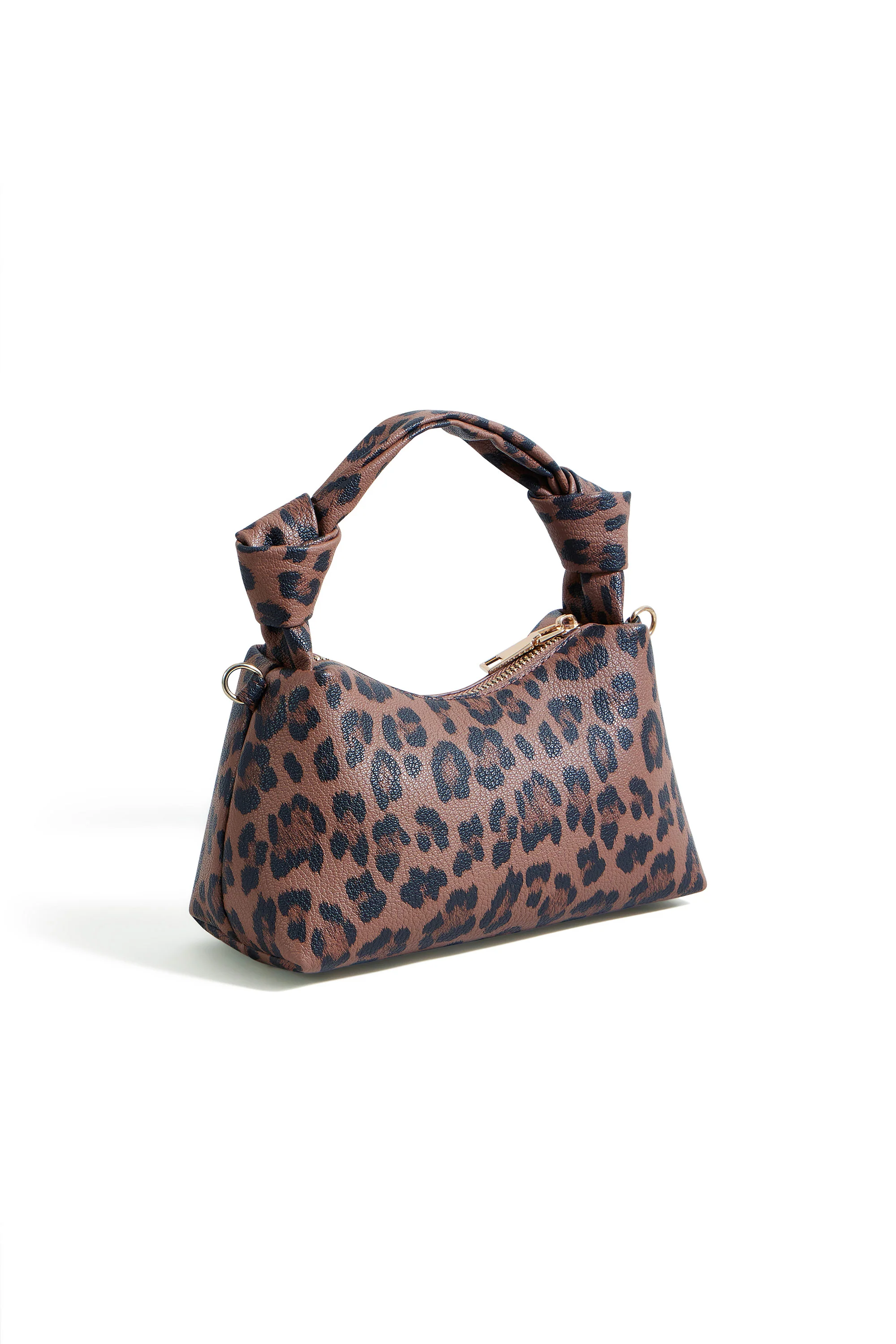 Yumi Brown Leopard Small Shoulder Bag - Image 4