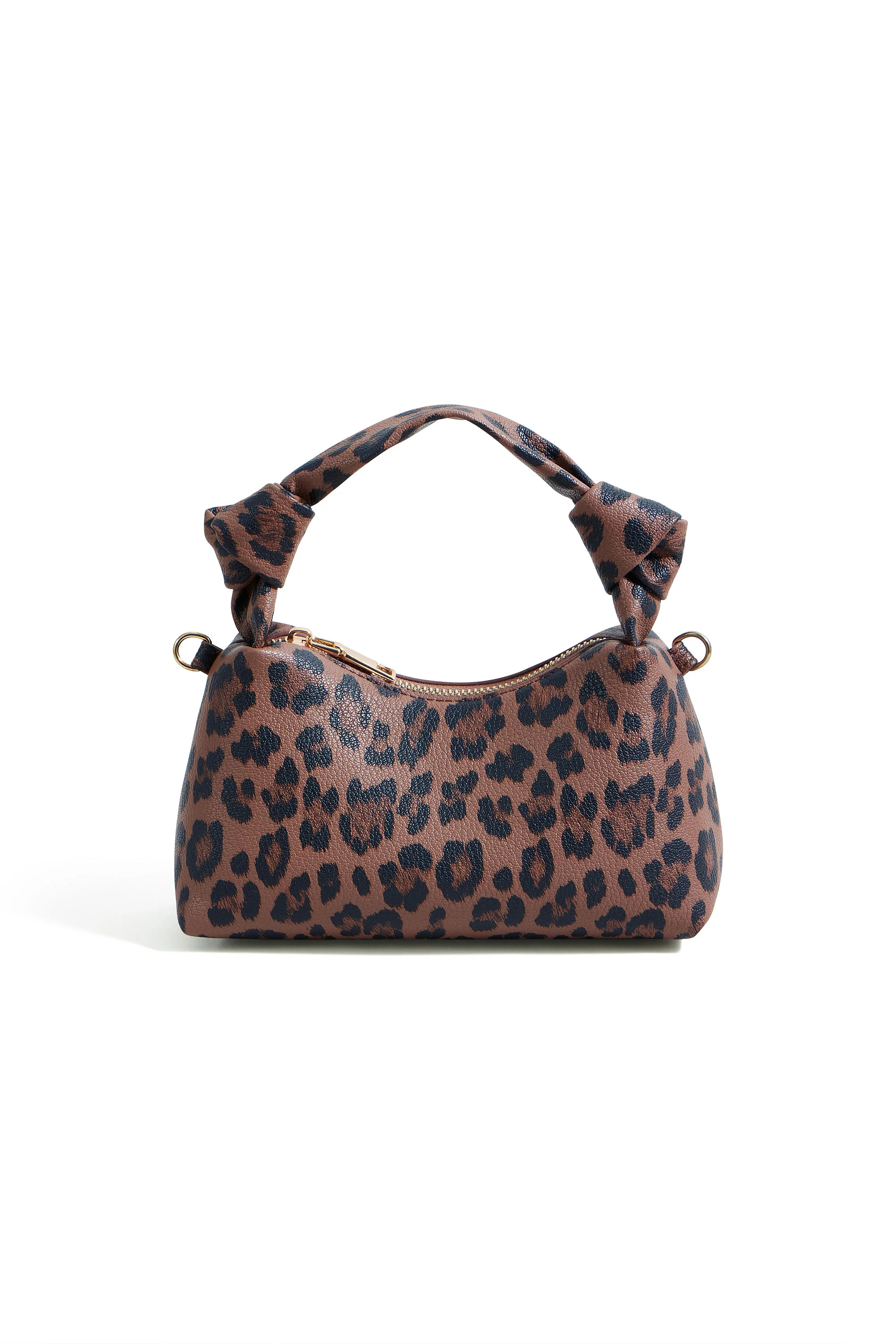 Yumi Brown Leopard Small Shoulder Bag - Image 6