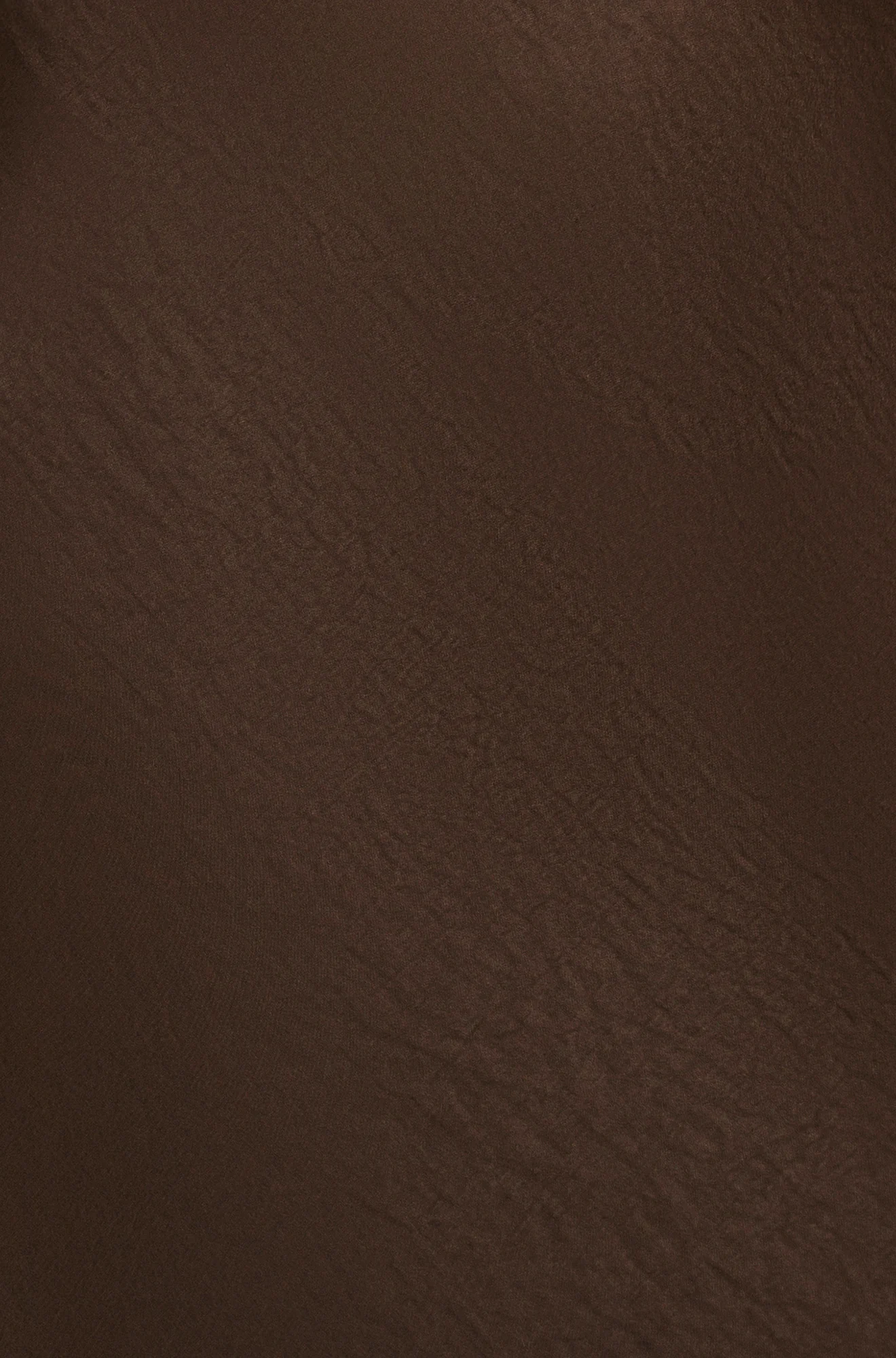Yumi Brown Satin Cowl Neck Midi Slip Dress - Image 7