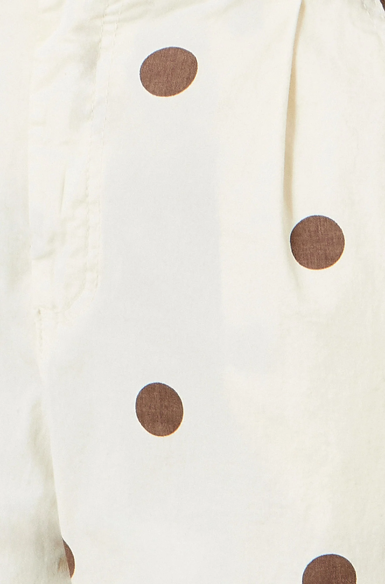 Yumi Brown Spot Print Cotton Canvas Chinos - Image 6