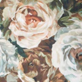 Yumi Brown Viscose Autumnal Floral Scarf - Image 2