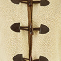 Yumi Cream Borg Jacket With Faux Leather Button Details - Image 3
