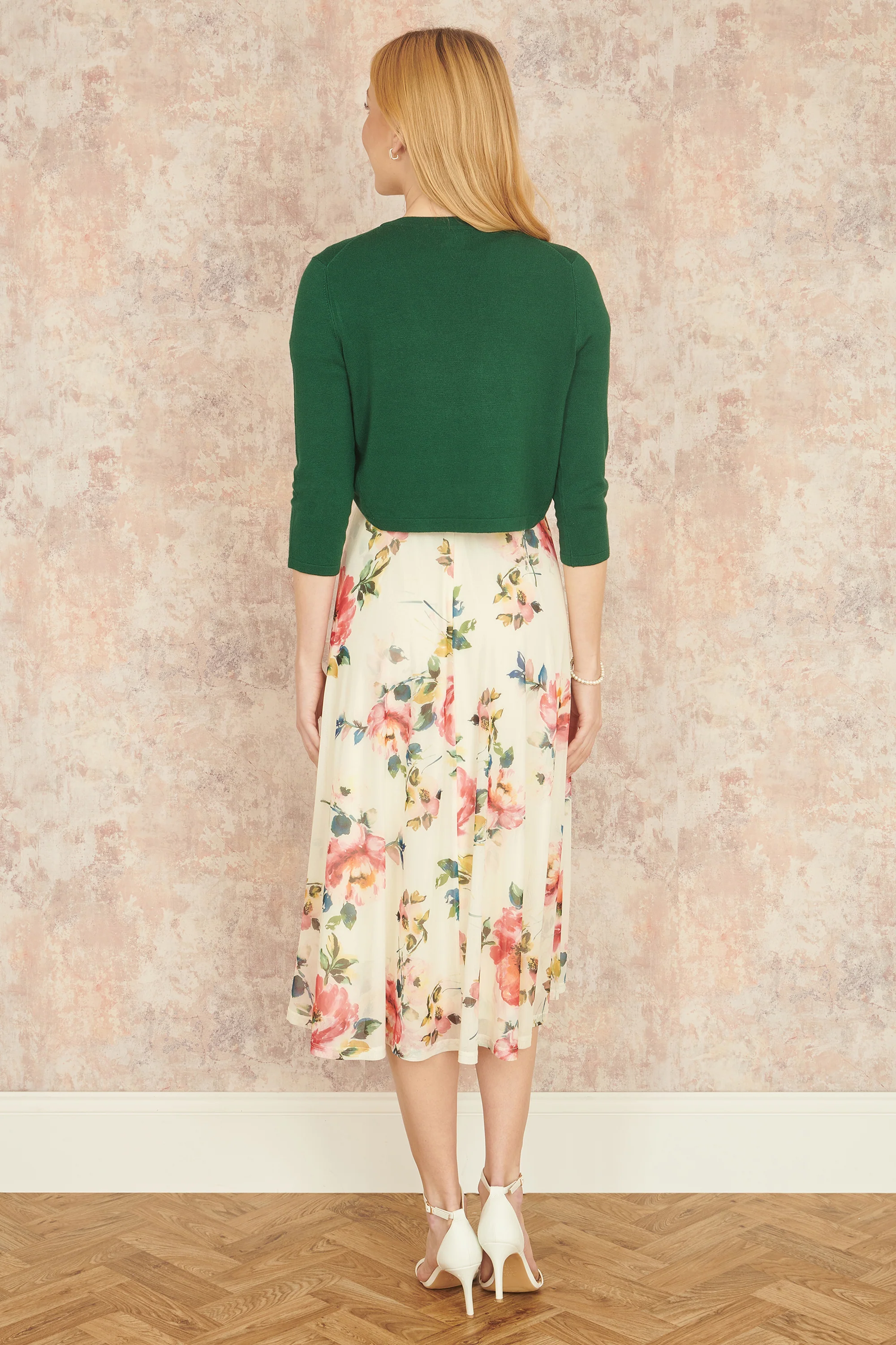 Yumi Dark Green Knitted Bolero - Image 3