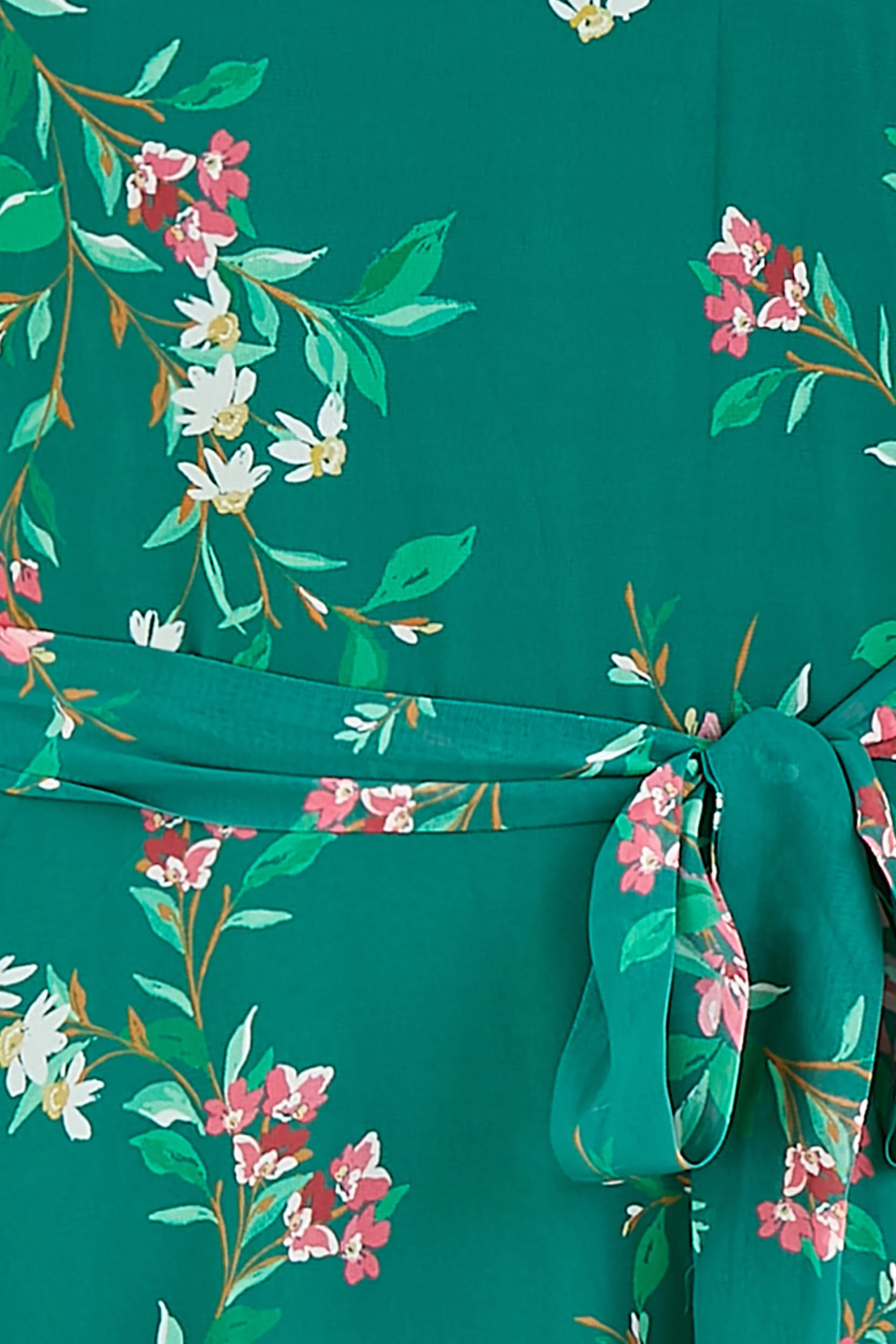 Yumi Green Daisy Print Skater Dress - Image 5