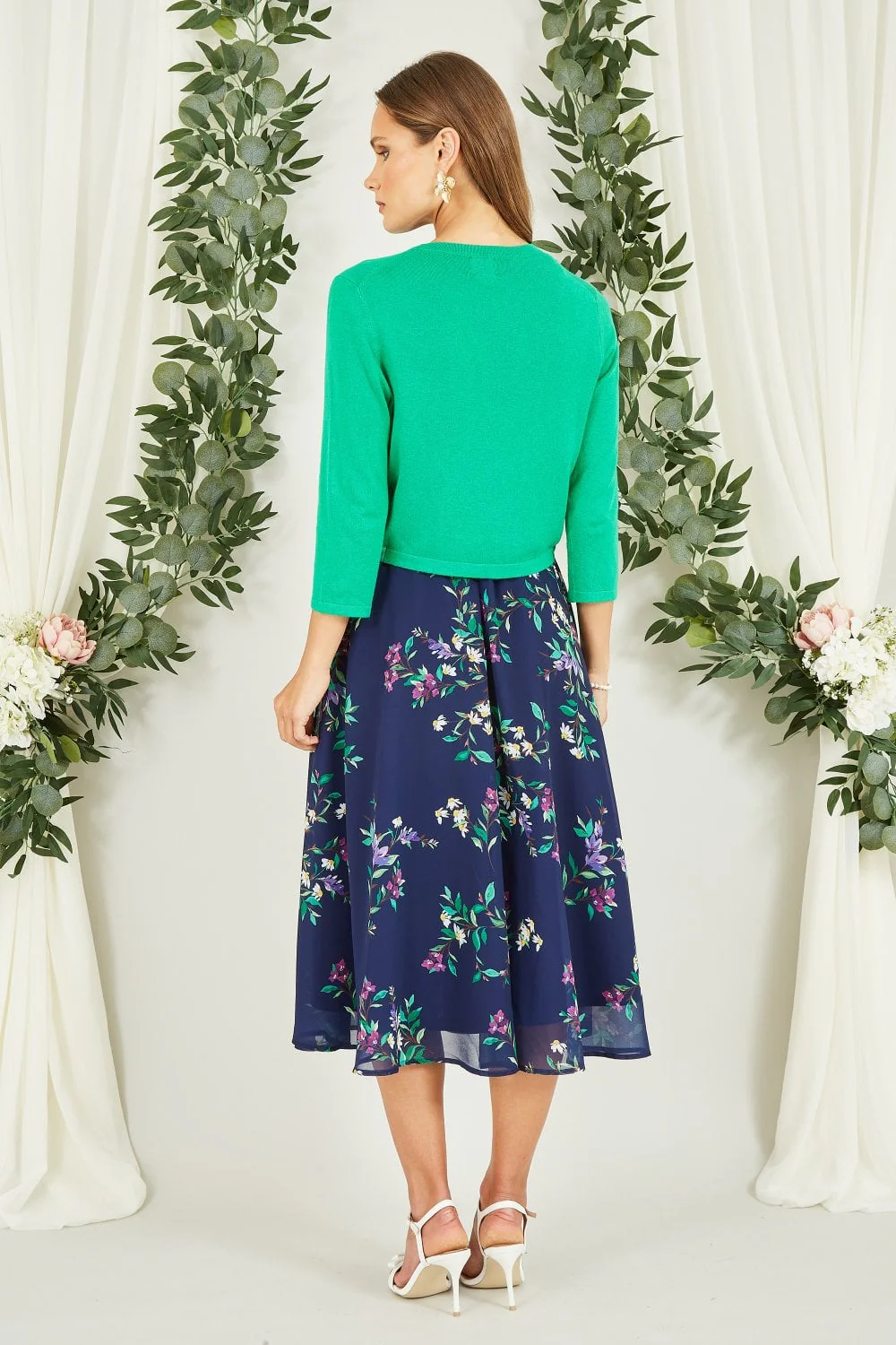 Yumi Green Knitted Curve Bolero - Image 4
