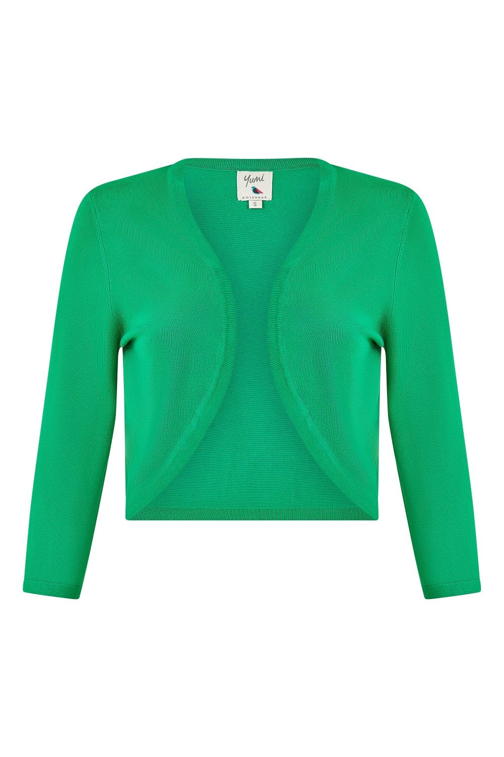 Yumi Green Knitted Curve Bolero - Image 6