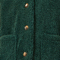 Yumi Green Short Teddy Bear Jacket - Image 6