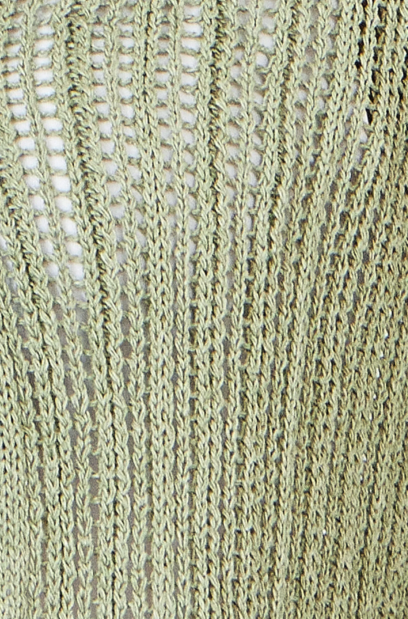Yumi Green Tie Front Pointelle Cardigan - Image 6