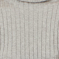 Yumi Grey Ribbed Knit Roll Neck Jumper - Image 5