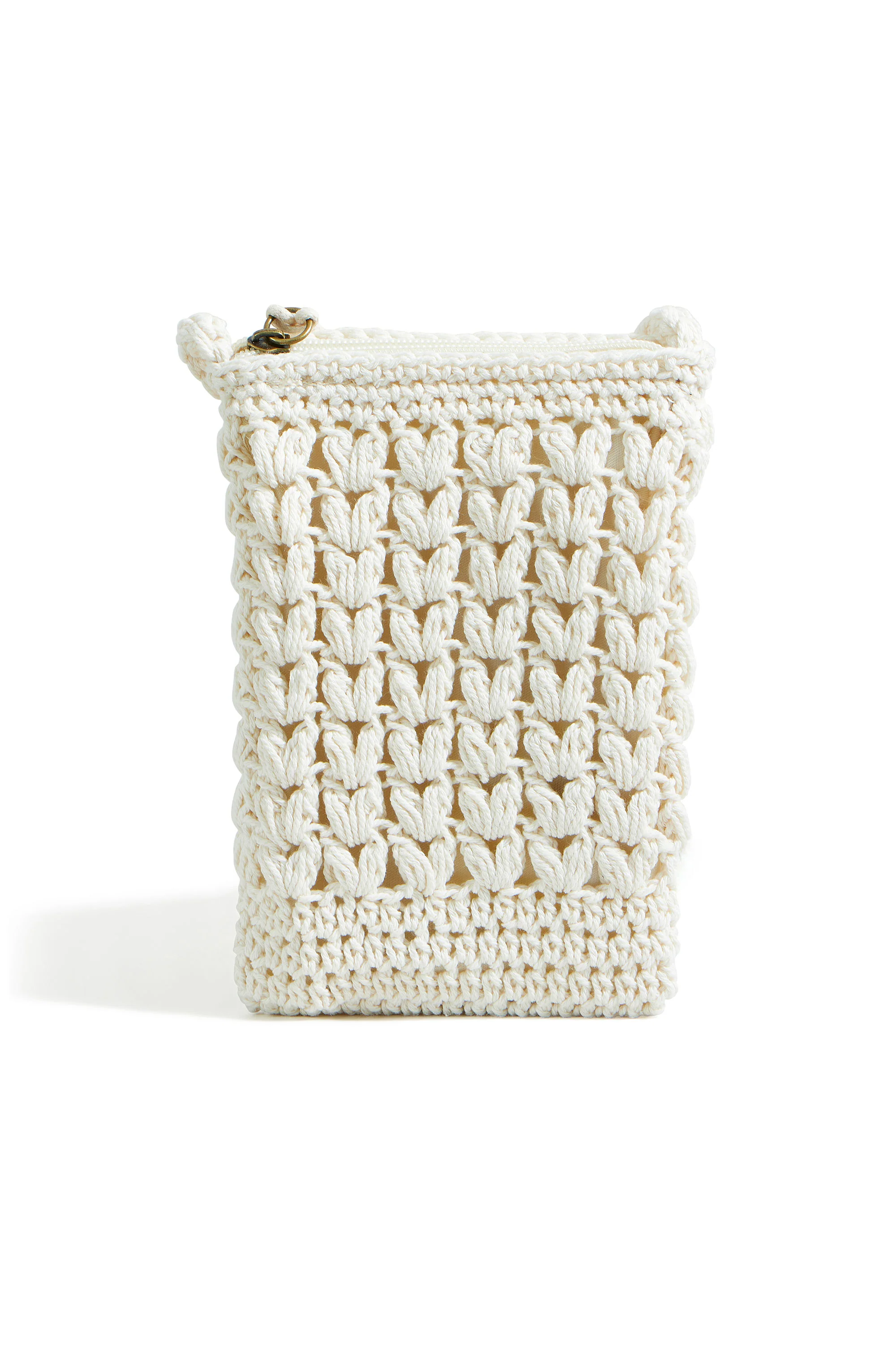 Yumi Ivory Crochet Small Cross Body - Image 6