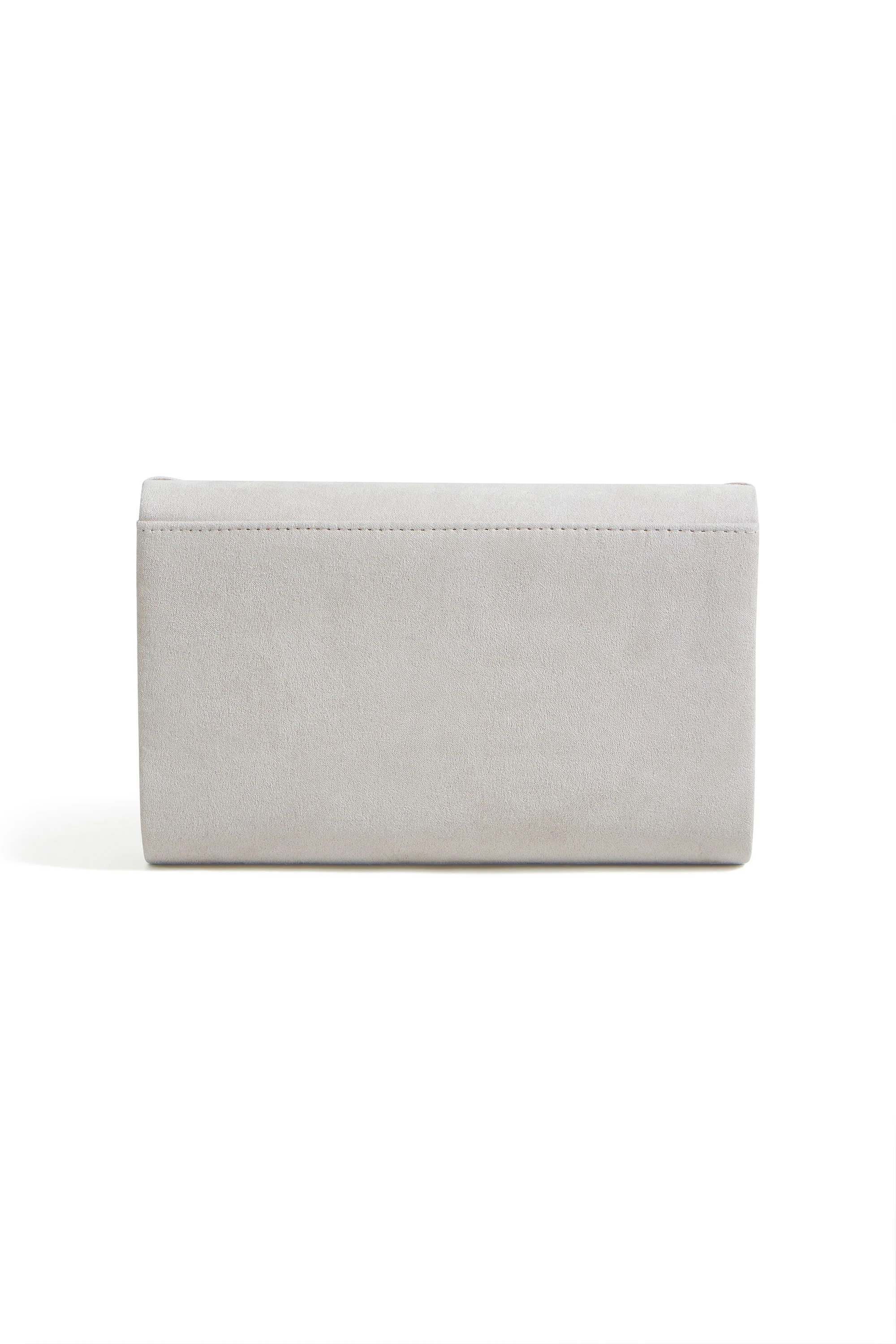 Yumi Ivory Shimmer Envelope Clutch Bag - Image 6
