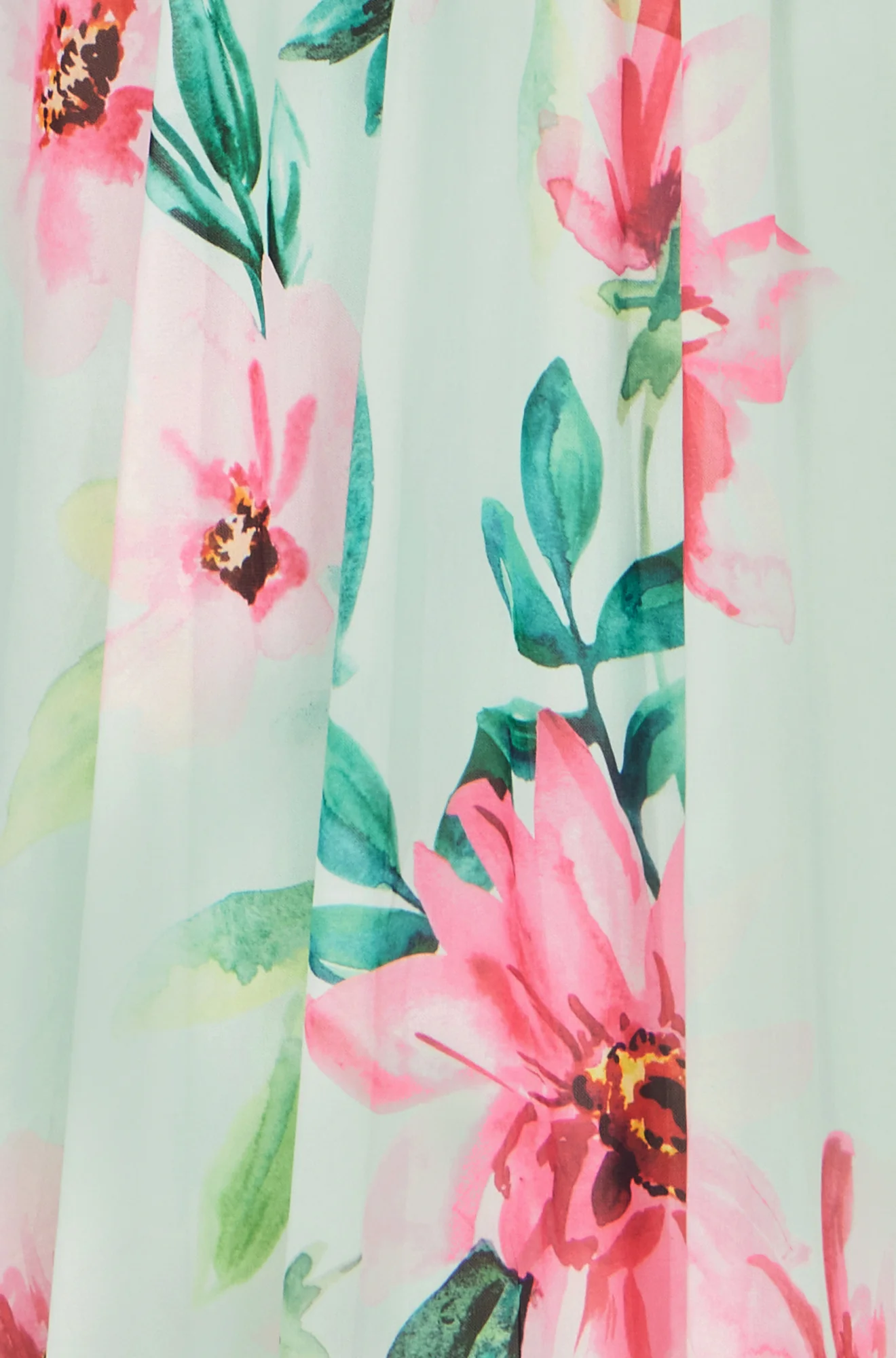 Yumi Mint Mesh Floral Maxi Dress - Image 6