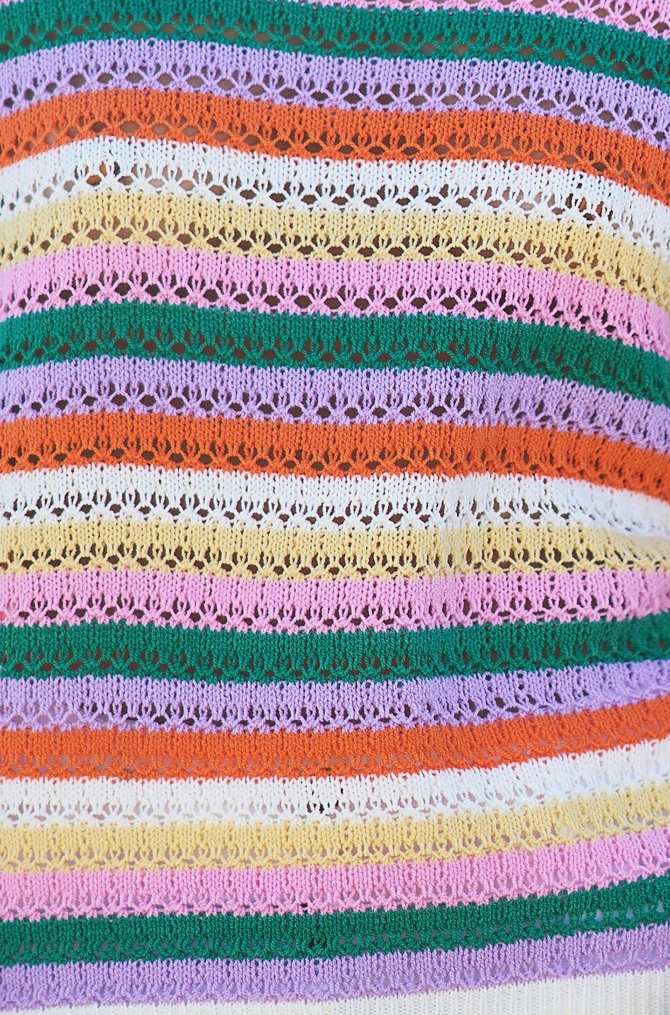 Yumi Multicolour Batwing Crochet Top - Image 7