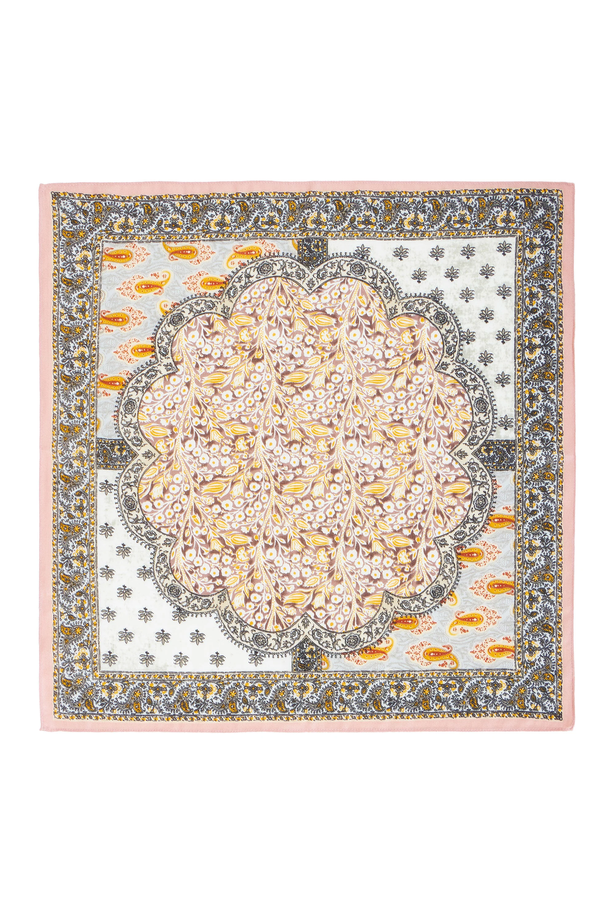 Yumi Multicolour Paisley Viscose Placement Scarf - Image 3