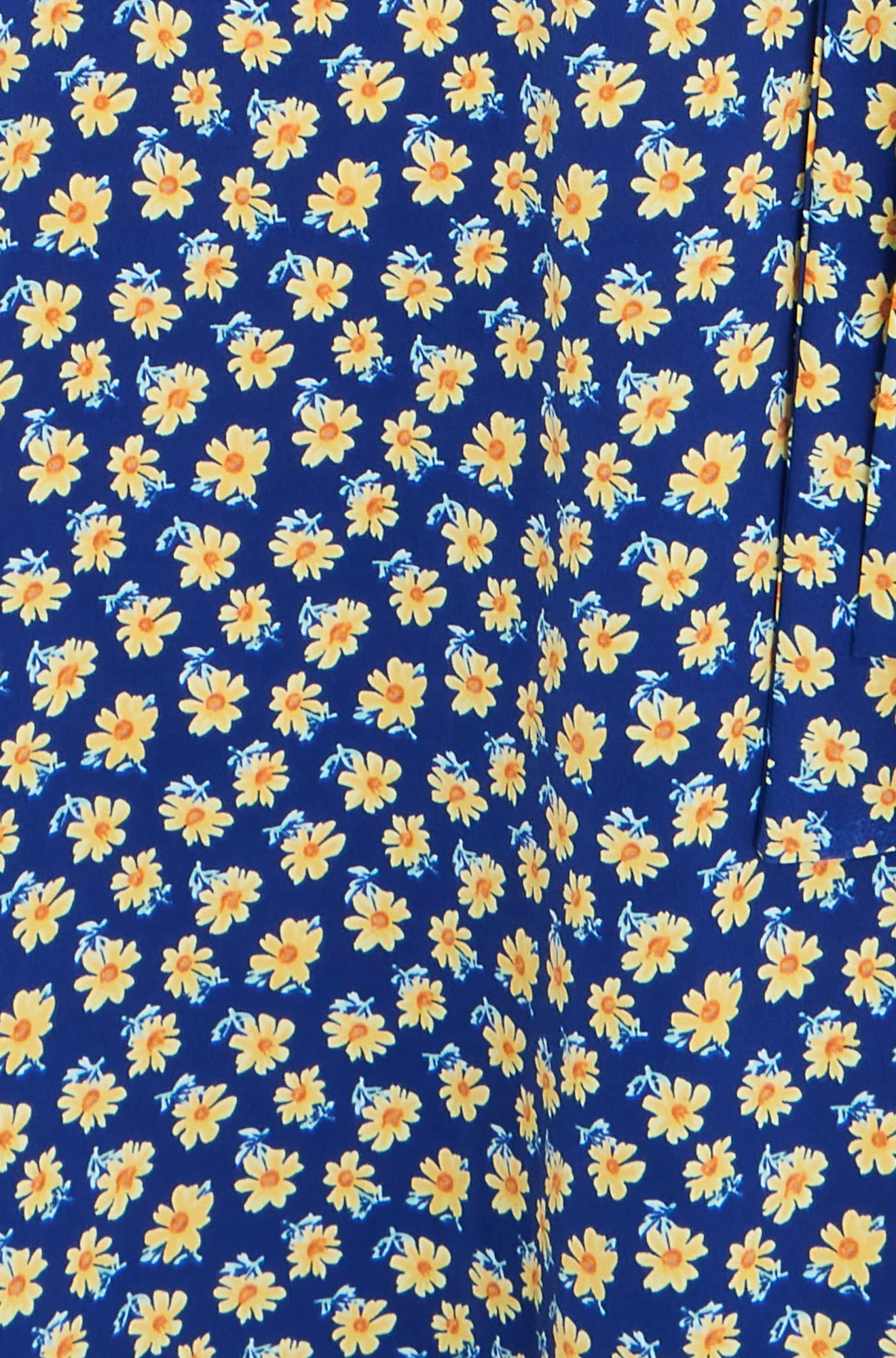 Yumi Navy Floral Midi Shirt Dress - Image 6
