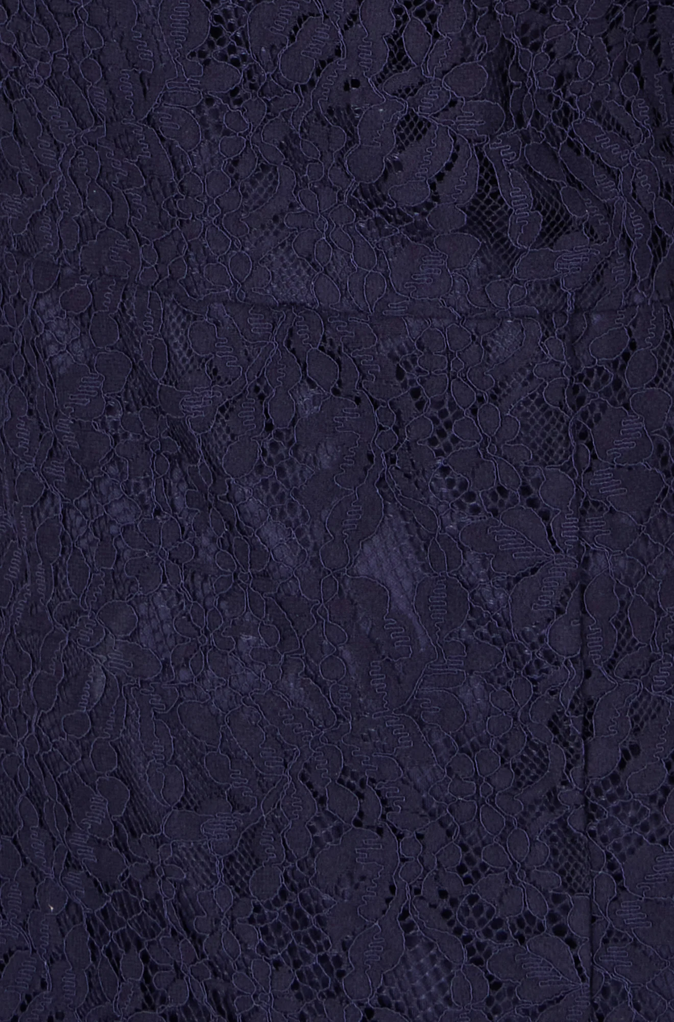 Yumi Navy Lace Fitted Midi Dress With Flute Sleeves - Image 7