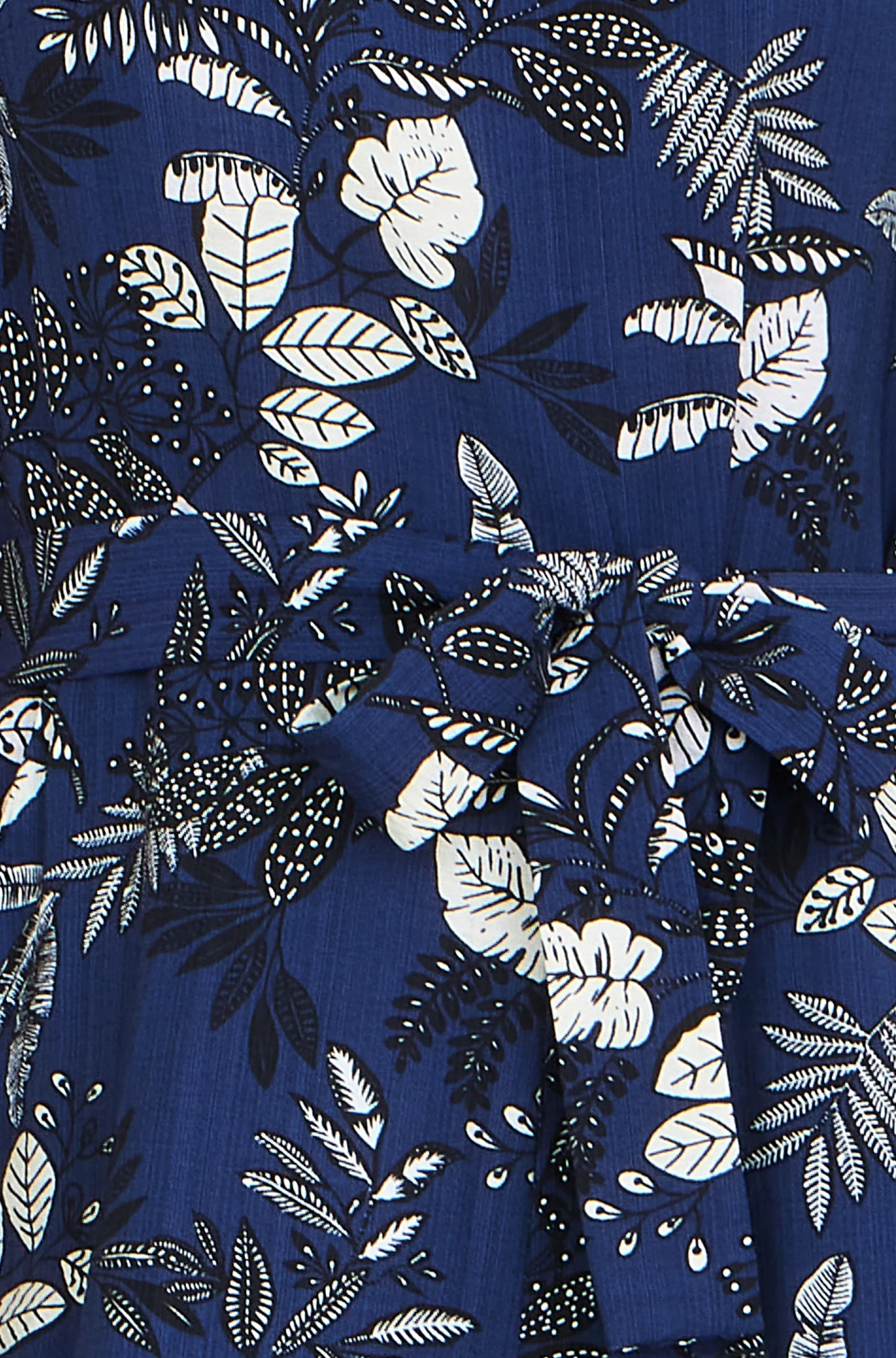 Yumi Navy Leaf Culotte Jumpsuit - Image 7