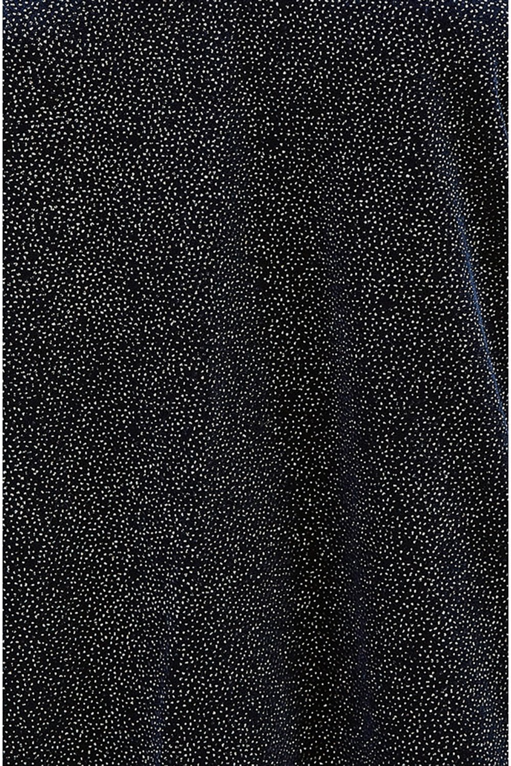 Yumi Navy Sparkle Velvet Relaxed Fit Top With Fluted Sleeves - Image 7