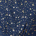Yumi Navy Star Print Foil Long Sleeve Dress - Image 6