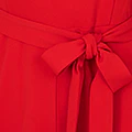 Yumi Red Stretch Bardot Jumpsuit - Image 6