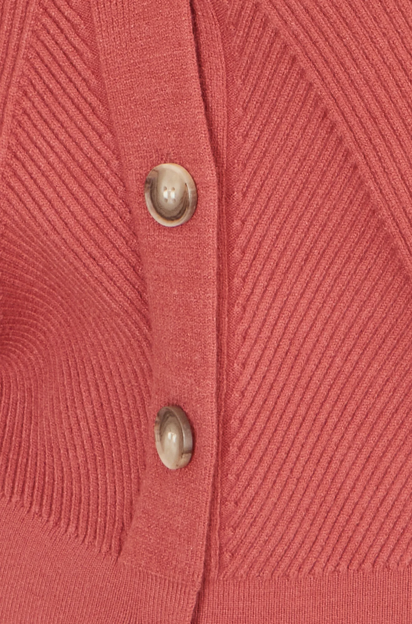 Yumi Rose Pink Relaxed Fit Cardigan With Stitch Detail - Image 6