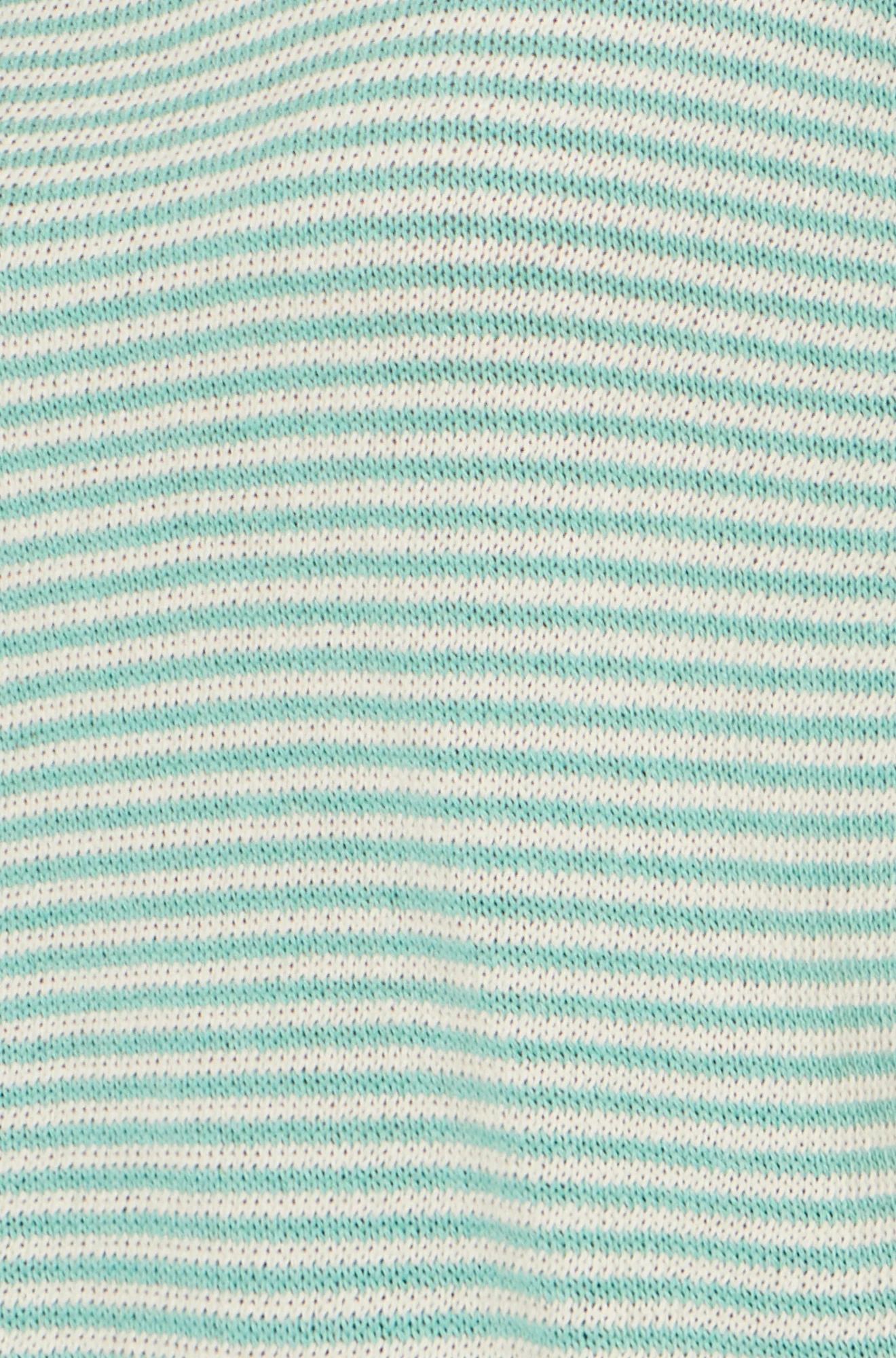 Yumi Sea Green Knitted Stripe Relaxed Jumper - Image 6