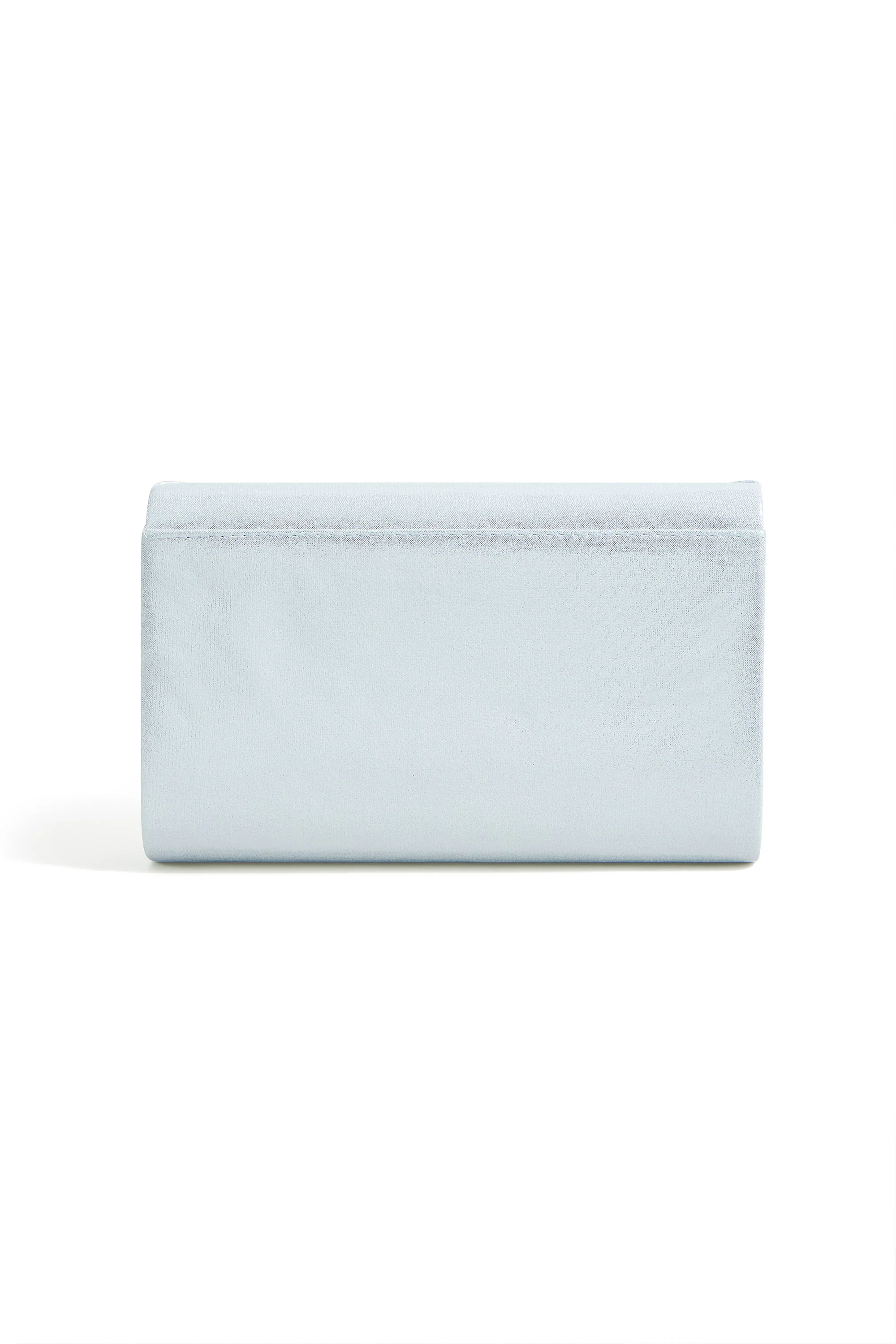 Yumi Silver Shimmer Envelope Clutch Bag - Image 6
