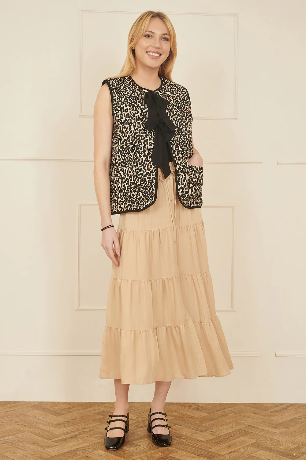 Yumi Stone Midi Boho Skirt - Image 3