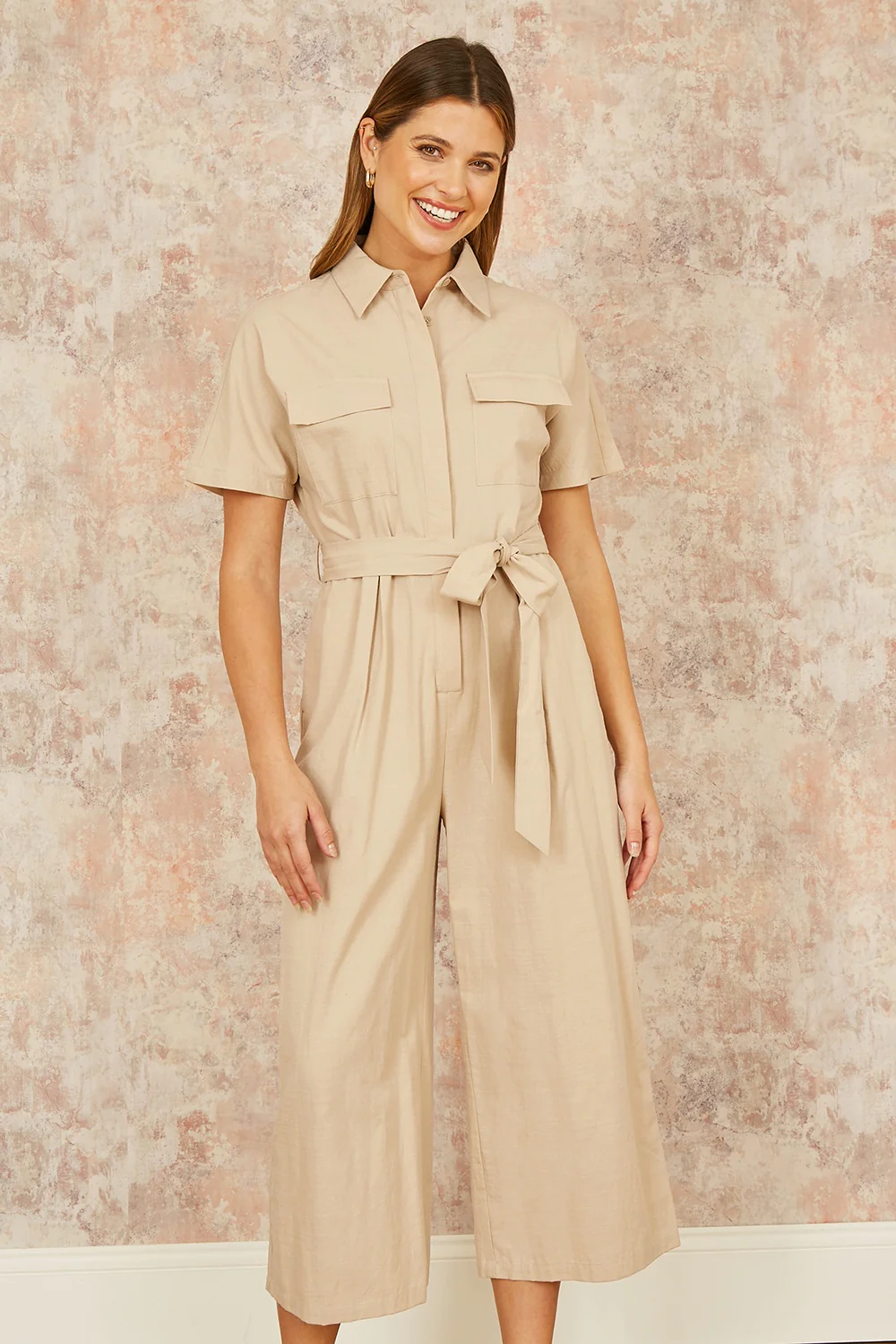 Yumi Stone Utility Relaxed Fit Jumpsuit - Image 3