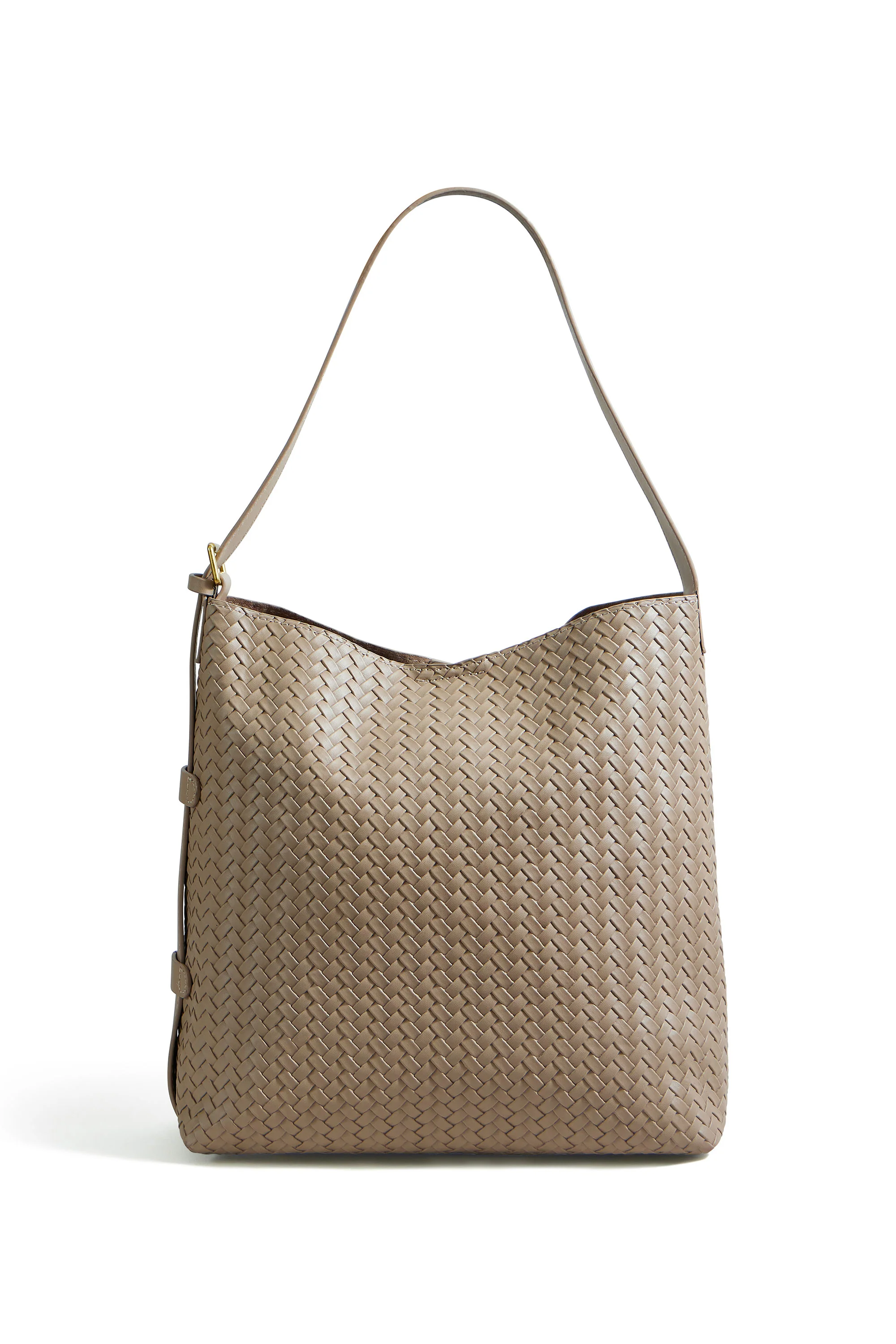 Yumi Stone Woven Shoulder Bag With Detachable Inside Purse - Image 2