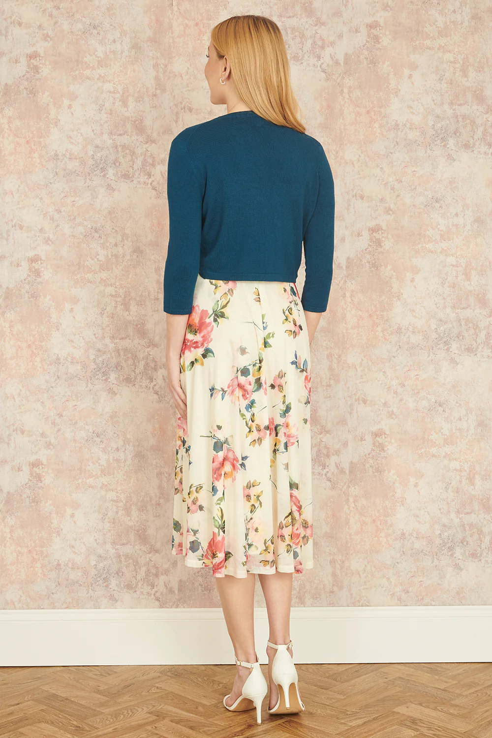 Yumi Teal Knitted Bolero - Image 4