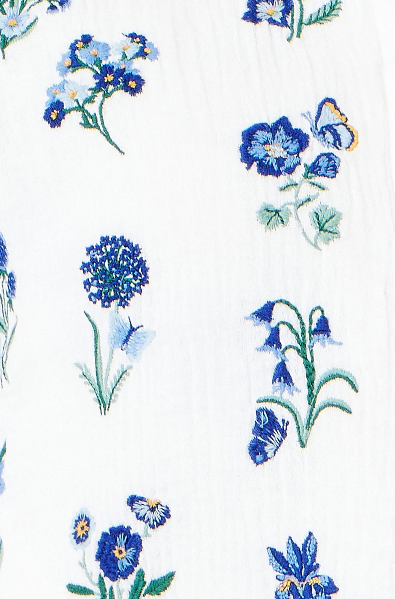 Yumi White Floral Embroidery Reversible Cotton Jacket - Image 8