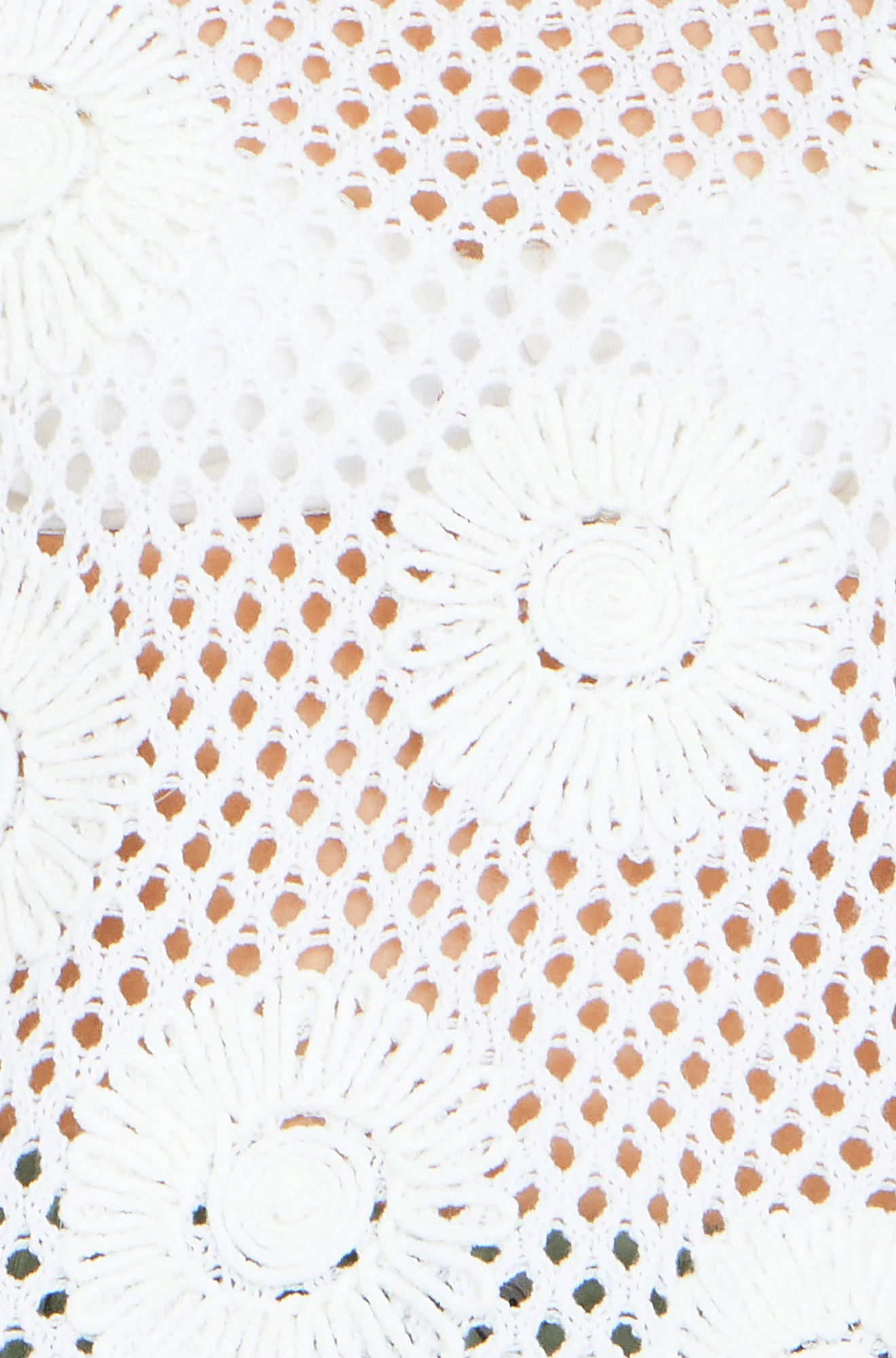 Yumi White Flower Crochet Jumper - Image 7